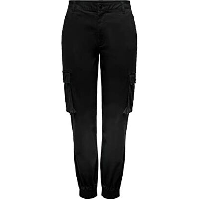 ONLY Damen Onlbetsy-alva Mw ANK Cargo Pant PNT Hose, Schwarz, 40W / 32L EU ONLY Damen Onlbetsy-alva Mw ANK Cargo Pant PNT Hose, Schwarz, 40W / 32L EU