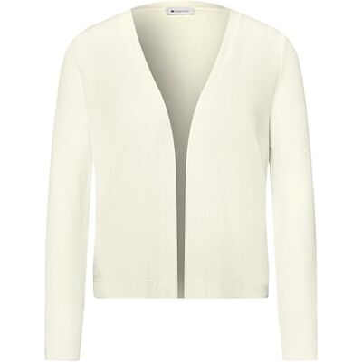 Street One Langarm Jacke in offener Passform Off White 40 Street One Langarm Jacke in offener Passform Off White 40