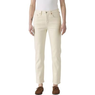 Levi's Damen Jeanshose 501 Crop High Rise, Straight Fit, Beige (Spacey Brown Rice), W24/L28 Levi's Damen Jeanshose 501 Crop High Rise, Straight Fit, Beige (Spacey Brown Rice), W24/L28