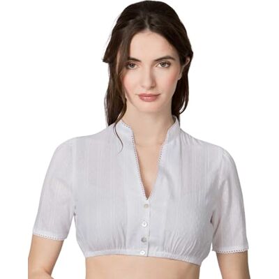 Stockerpoint Dirndlbluse Tabea I Größe 32-48 I Damen Bluse mit elegantem V-Ausschnitt & feiner Spitze I 100% Baumwolle I Bequem & pflegeleicht I Perfekt für Trachten & Festlichkeiten Stockerpoint Dirndlbluse Tabea I Größe 32-48 I Damen Bluse mit elegantem V-Ausschnitt & feiner Spitze I 100% Baumwolle I Bequem & pflegeleicht I Perfekt für Trachten & Festlichkeiten