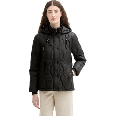 TOM TAILOR Damen Quilted Lightweight Steppjacke,14482 deep Black, XXL TOM TAILOR Damen Quilted Lightweight Steppjacke,14482 deep Black, XXL