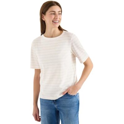 Cecil Damen T-Shirt mit Boatneck und Streifen Cecil Damen T-Shirt mit Boatneck und Streifen