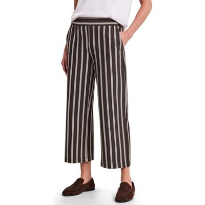 Street One Wide Leg Hoseim Casual Fit mit Streifen Espresso Brown 36 Street One Wide Leg Hoseim Casual Fit mit Streifen Espresso Brown 36
