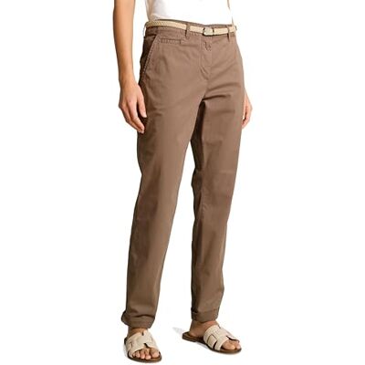 TOM TAILOR Damen 1049979 Hose, 36516-Taupe Grey, 36W x 32L TOM TAILOR Damen 1049979 Hose, 36516-Taupe Grey, 36W x 32L