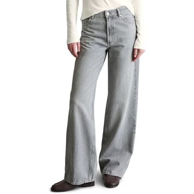 Marc O' Polo Marc OߴPolo Denim Damen Jeanshose aus Bio-Baumwolle High Waist, Grau (Light Grey Multi 08), W36/L28 Marc O' Polo Marc OߴPolo Denim Damen Jeanshose aus Bio-Baumwolle High Waist, Grau (Light Grey Multi 08), W36/L28