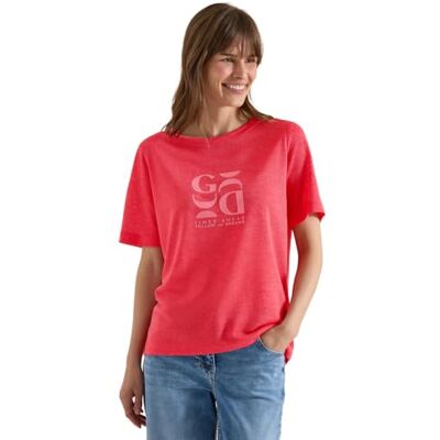 Cecil T-Shirt in Leinen-Optik mit Print Cecil T-Shirt in Leinen-Optik mit Print