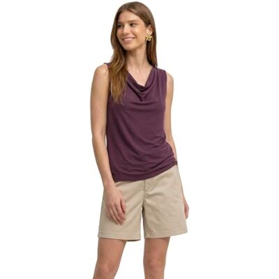 Street One Silk-Look Top mit Wasserfall-Ausschnitt Rustic Rouge 46 Street One Silk-Look Top mit Wasserfall-Ausschnitt Rustic Rouge 46