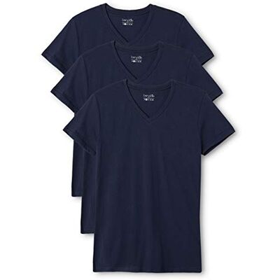 berydale Damen T-Shirt Bd158, Navy 3er Pack, L berydale Damen T-Shirt Bd158, Navy 3er Pack, L