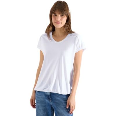 Cecil Damen T-Shirt mit V-Neck und Spitzendetail Cecil Damen T-Shirt mit V-Neck und Spitzendetail
