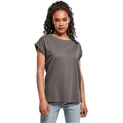 Urban Classics Damen T-Shirt Ladies Extended Shoulder Tee, T-Shirt mit überschnittenen Schultern, aus Baumwolle, erhältlich in vielen Farben, Darkshadow, S Urban Classics Damen T-Shirt Ladies Extended Shoulder Tee, T-Shirt mit überschnittenen Schultern, aus Baumwolle, erhältlich in vielen Farben, Darkshadow, S