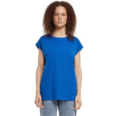 Urban Classics Damen T-Shirt Ladies Extended Shoulder Tee, T-Shirt mit überschnittenen Schultern, aus Baumwolle, erhältlich in vielen Farben, Sporty blue, XXL Urban Classics Damen T-Shirt Ladies Extended Shoulder Tee, T-Shirt mit überschnittenen Schultern, aus Baumwolle, erhältlich in vielen Farben, Sporty blue, XXL