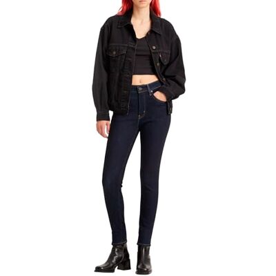 Levi's Damen Jeanshose 721 mit Stretch-Anteil, Skinny Fit, Blau (Blue Wave Rinse), W31/L30 Levi's Damen Jeanshose 721 mit Stretch-Anteil, Skinny Fit, Blau (Blue Wave Rinse), W31/L30