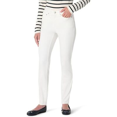 Amazon Essentials Damen Hochelastische Skinny-Jeans Mittelhoher Bund, Weiß, 40 Amazon Essentials Damen Hochelastische Skinny-Jeans Mittelhoher Bund, Weiß, 40