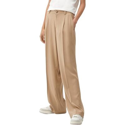 s.Oliver Damen Lang, Hose lang Wide Leg, Brown, 38 EU s.Oliver Damen Lang, Hose lang Wide Leg, Brown, 38 EU