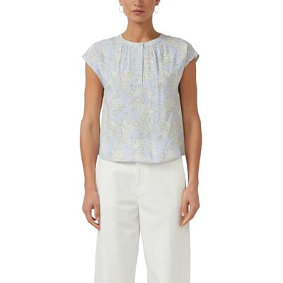 s.Oliver Viskose-Bluse mit All-Over-Print s.Oliver Viskose-Bluse mit All-Over-Print