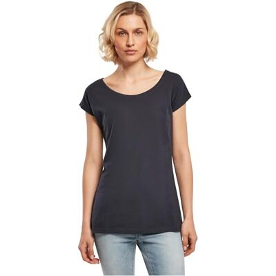 Build Your Brand Damen T-Shirt Ladies Wide Neck Tee, Farbe Navy, Größe XXL Build Your Brand Damen T-Shirt Ladies Wide Neck Tee, Farbe Navy, Größe XXL