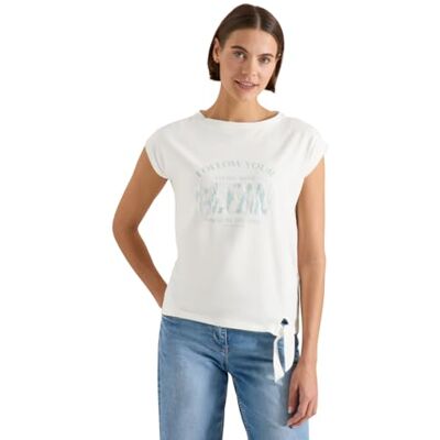 Cecil Damen Dropped Shoulder Shirt mit Knotendetail Cecil Damen Dropped Shoulder Shirt mit Knotendetail