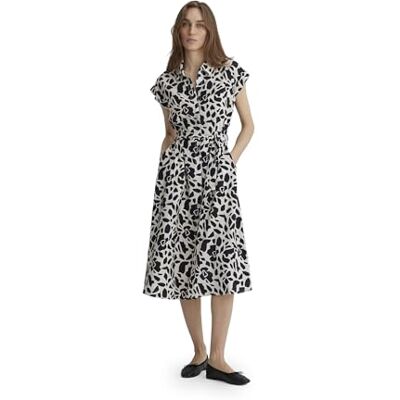 Mavi Damen Woven MIDI Dress Kleid, geo Animal Print, S Mavi Damen Woven MIDI Dress Kleid, geo Animal Print, S