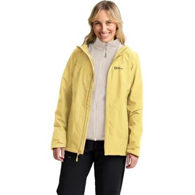 Jack Wolfskin Damen Moonrise 3in1 Jkt W, Lemon Ice, S EU Jack Wolfskin Damen Moonrise 3in1 Jkt W, Lemon Ice, S EU