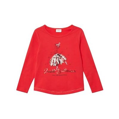 s.Oliver Langarmshirt mit Pailletten und abgerundetem Saum s.Oliver Langarmshirt mit Pailletten und abgerundetem Saum