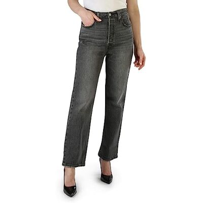 Levi's Damen Ribcage Straight Ankle Jeans,Well Worn,24W / 27L Levi's Damen Ribcage Straight Ankle Jeans,Well Worn,24W / 27L