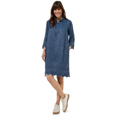 Cecil Damen Lyocell Kleid mit Stickerei Cecil Damen Lyocell Kleid mit Stickerei