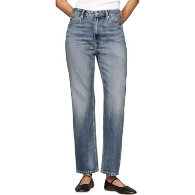 Tommy Hilfiger Damen Jeans Hose Classic Straight Fit, Blau (Pat), 31W/32L Tommy Hilfiger Damen Jeans Hose Classic Straight Fit, Blau (Pat), 31W/32L
