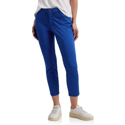 Street One 7/8 Slim Leg Hose im Satin-Look Amparo Blue 40 Street One 7/8 Slim Leg Hose im Satin-Look Amparo Blue 40