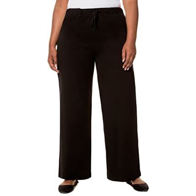 Ulla Popken Damen Marlenehose Hosen, Schwarz, 58/60 Ulla Popken Damen Marlenehose Hosen, Schwarz, 58/60