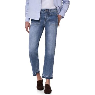 Street One Straight Leg Jeans mit Saumdetail mid Blue Washed 27 Street One Straight Leg Jeans mit Saumdetail mid Blue Washed 27