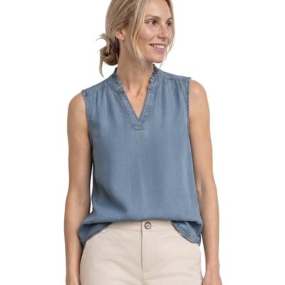 Street One Blusentop im Denim-Look mit Rüschen Street One Blusentop im Denim-Look mit Rüschen