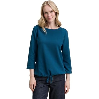 TOM TAILOR Basic T-Shirt aus Bio-Baumwolle, Offwhite, L TOM TAILOR Basic T-Shirt aus Bio-Baumwolle, Offwhite, L