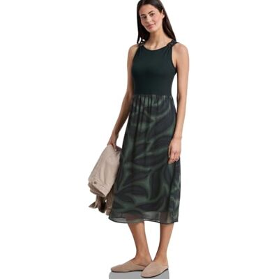 Street One Strukturmixkleid mit Detail deep Bound Green 46 Street One Strukturmixkleid mit Detail deep Bound Green 46
