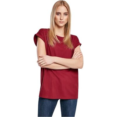Urban Classics Damen T-Shirt, Normal, Burgundy, XL Urban Classics Damen T-Shirt, Normal, Burgundy, XL