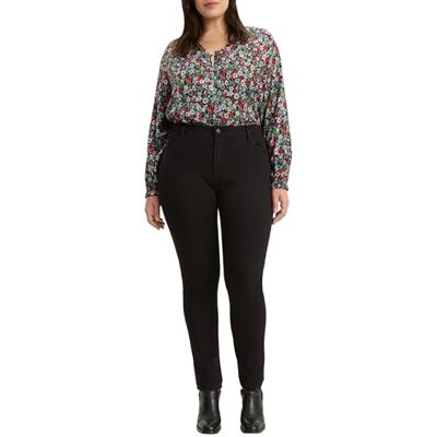 Levi's Damen Jeanshose 721 mit Stretch-Anteil, Skinny Fit, Schwarz (Long Shot), W23/L28 Levi's Damen Jeanshose 721 mit Stretch-Anteil, Skinny Fit, Schwarz (Long Shot), W23/L28
