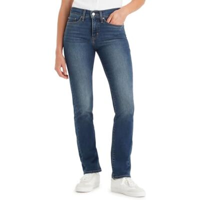 Levi's Damen Jeanshose 314 Shaping mit Stretch-Anteil, Straight Fit, Blau (Zealous Blue), W33/L32 Levi's Damen Jeanshose 314 Shaping mit Stretch-Anteil, Straight Fit, Blau (Zealous Blue), W33/L32