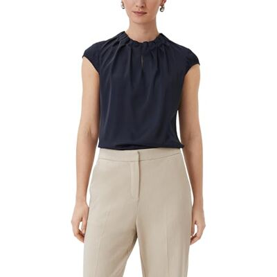 Comma Satinbluse mit Raffung Comma Satinbluse mit Raffung