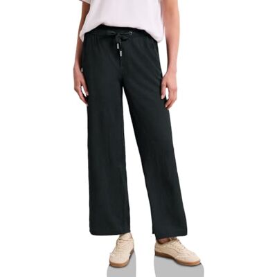 Street One High Waist Wide Leg Hose im Casual Fit Pine Grove Green 42 Street One High Waist Wide Leg Hose im Casual Fit Pine Grove Green 42
