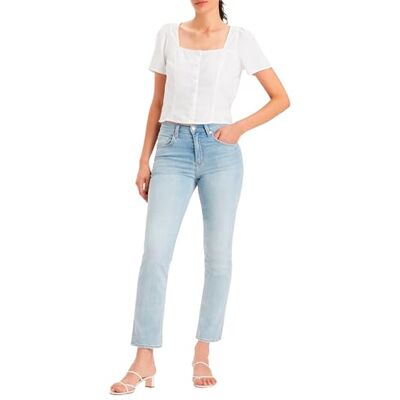 Levi's 724 HIGH Rise Straight MED Indigo Worn IN Damen, Cool Journey, 26W / 32L Levi's 724 HIGH Rise Straight MED Indigo Worn IN Damen, Cool Journey, 26W / 32L