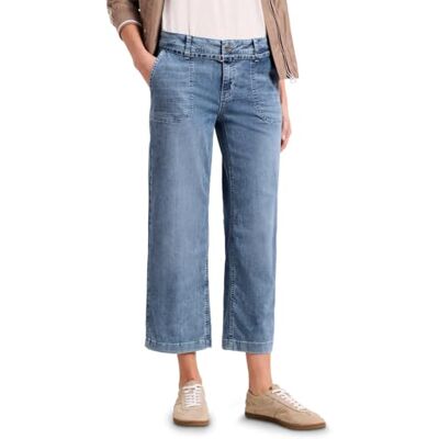 Street One Mid Waist Wide Leg Jeans im Loose Fit mid Blue Random wash 31 Street One Mid Waist Wide Leg Jeans im Loose Fit mid Blue Random wash 31