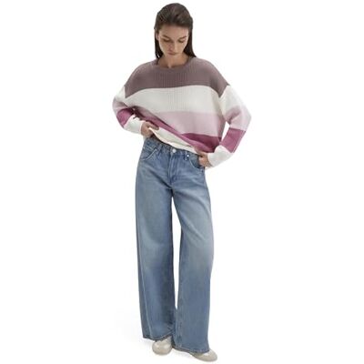 Mavi Damen Striped Sweater Sweatshirt, Bitter Chocolate, XS Mavi Damen Striped Sweater Sweatshirt, Bitter Chocolate, XS