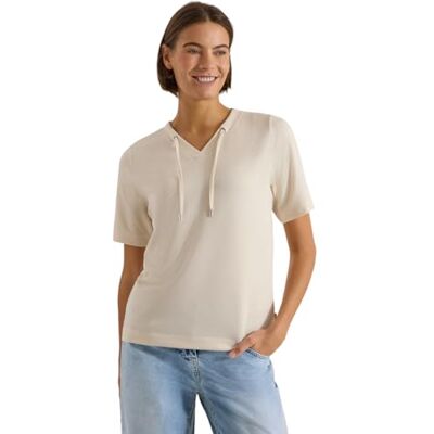 Cecil Damen T-Shirt mit V-Neck und Streifen Cecil Damen T-Shirt mit V-Neck und Streifen