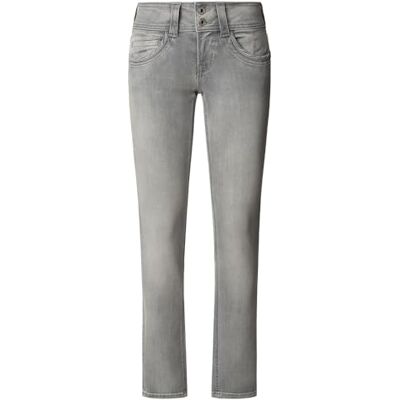 Pepe Jeans Damen Slim Jeans MW Iconic GEN Jeans, Blau (Denim-8AA), 28W / 34L, Blau (Denim-8AA), 28W x 34L Pepe Jeans Damen Slim Jeans MW Iconic GEN Jeans, Blau (Denim-8AA), 28W / 34L, Blau (Denim-8AA), 28W x 34L