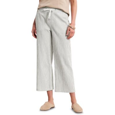 Street One Gestrefite Wide Leg Hose Off White 40 Street One Gestrefite Wide Leg Hose Off White 40