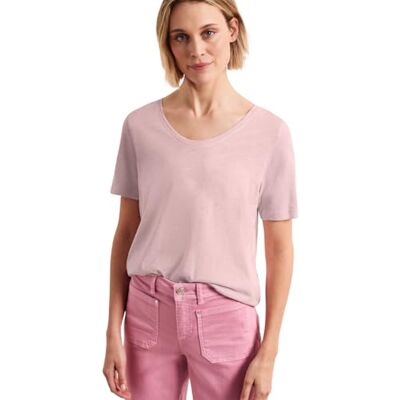 Street One Damen Basic T-Shirt mit V-Neck Street One Damen Basic T-Shirt mit V-Neck