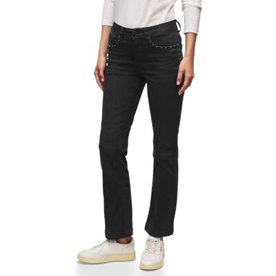 Street One Bootcut Jeans mit Nieten Black Washed 26 Street One Bootcut Jeans mit Nieten Black Washed 26