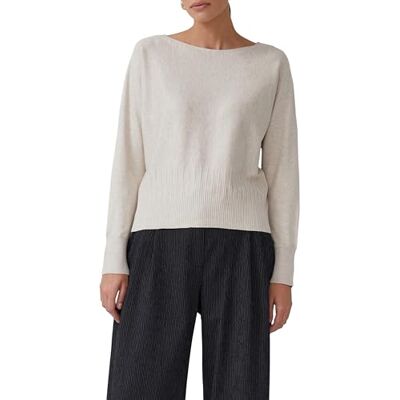 s.Oliver Strickpullover mit Strukturmuster am Saum s.Oliver Strickpullover mit Strukturmuster am Saum