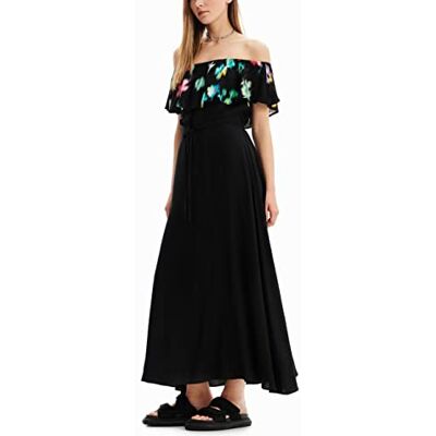 Desigual Damen Vest_susan 2000 Dress, Schwarz, XL EU Desigual Damen Vest_susan 2000 Dress, Schwarz, XL EU