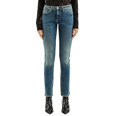 QS Damen 2174329 Jeans Hose Catie, Slim Leg, Blue, 34/32 QS Damen 2174329 Jeans Hose Catie, Slim Leg, Blue, 34/32