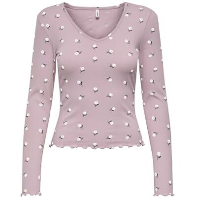ONLY Onlina L/S V-Neck Top JRS ONLY Onlina L/S V-Neck Top JRS